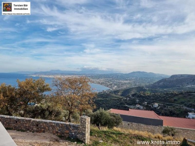 Rodia-Heraklion Über den Dächern von Heraklion – Exklusive Natursteinvilla mit spektakulärem Panoramameerblick Haus kaufen